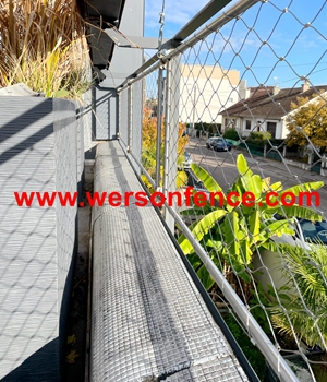 kabelnet i rustfrit stål til balkon