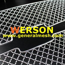 thumbnail image 2 of Nissan Maxima 2009-2014 Front Grille, Stainless Steel Black Powder Coated Finish 1 8 Mm Wire Mesh Black Wire Mesh Grille 2 of 11